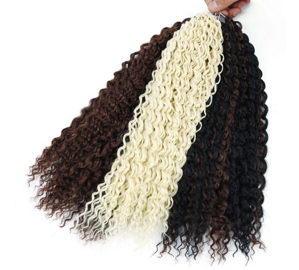 Water wave crochet braids
